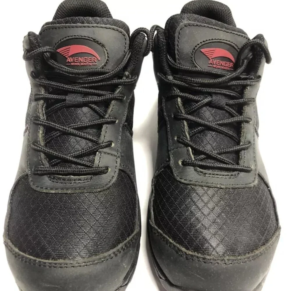 Avenger Men’s A7705 Edge, Black Work Boots, Size 7.5M